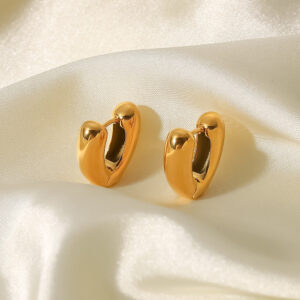O1CN012q58x92ElaCfqB4cS__2210913638785-0-cib Wholesale 18K Gold Plated Stainless Steel Twisted Earrings