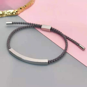 Steel + gray rope