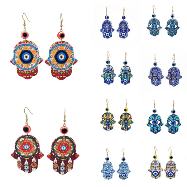 O1CN012te5Kp1GM3CeeBfUr_2214023820607-0-cib Wholesale Devil Eyes Acrylic Statemente Earrings
