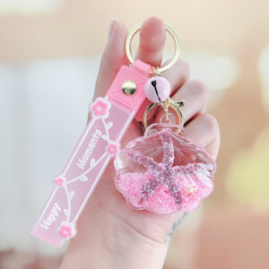 Pink Starfish Shell Drifting Bottle