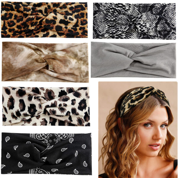 Wholesale Candy Color Cross Fabric Headband