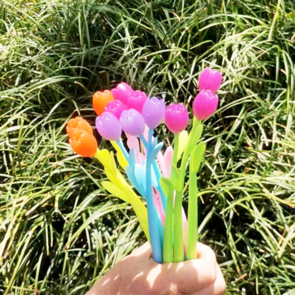 Wholesale Plastic Color Changing Flower Gel Pen