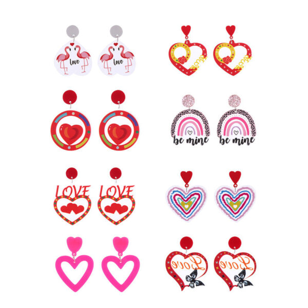 O1CN012zL6441G1tsjTvJFn__2024060563-0-cib Wholesale Valentine's Day Love Acrylic Earrings