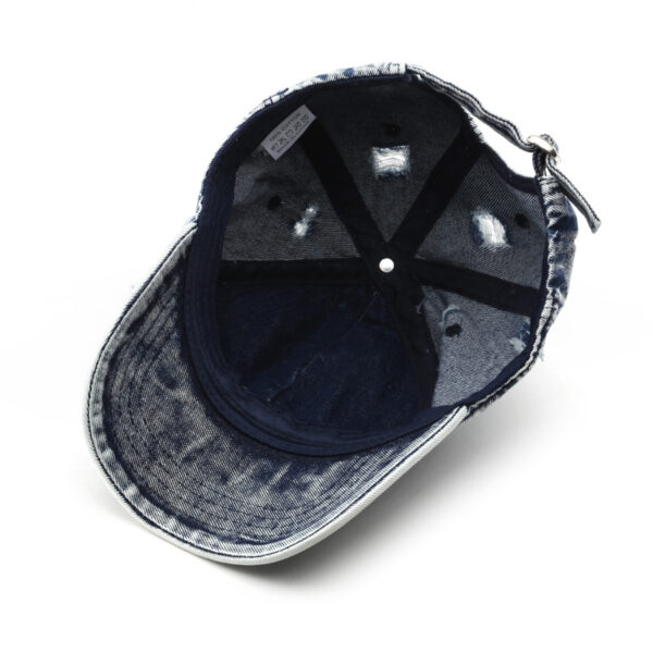 Wholesale Cotton Washed Distressed Denim Baseball Cap