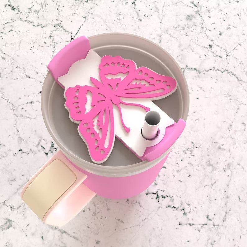 Wholesale Butterfly Tag Topper 40 OZ 20 OZ/30 OZ Ice Blade C Plastic aessories