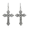 Wholesale Vintage Gothic Cross Alloy Earrings