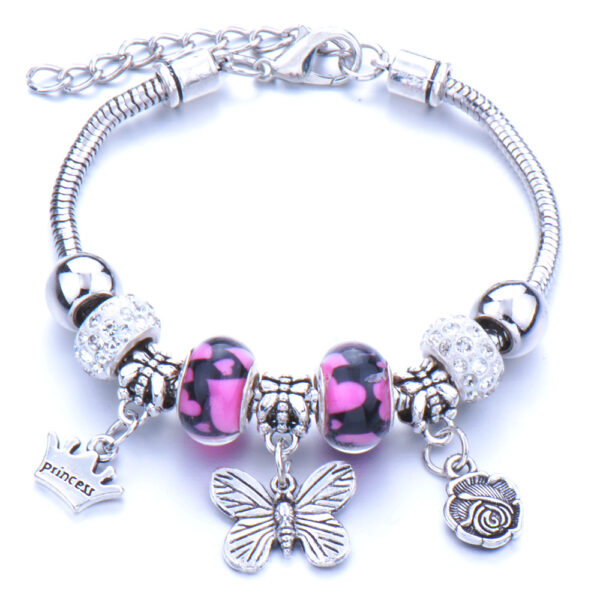 O1CN0133BCbC1Fdcmhhsz8j_2200735560510-0-cib Wholesale Butterfly Pendant Multicolor Beaded DIY Bracelet