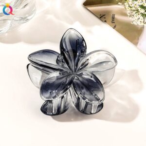 8cm plumeria-transparent black / Qiyue factory direct sales