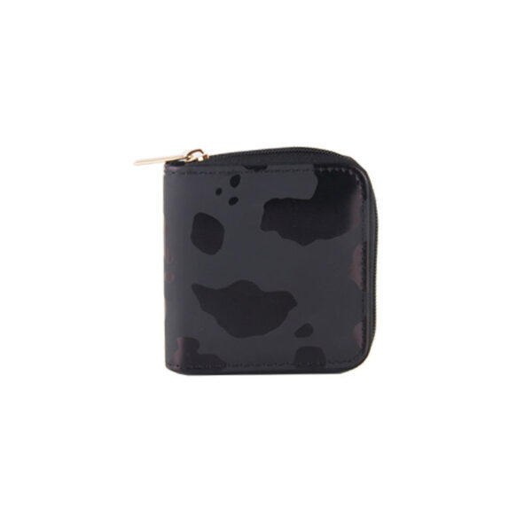 Wholesale Children's Cow Pattern Short PU Zipper Wallet Clutch Bag