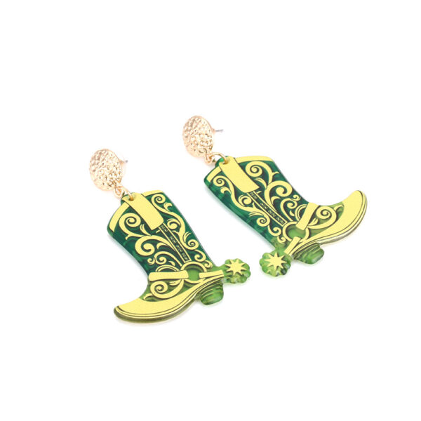O1CN0139xCtl2JjMPU31FIg_3025409457-0-cib Wholesale Western Cowboy Boots Acrylic Earrings