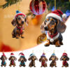 Wholesale Christmas Dog Car Acrylic Pendant