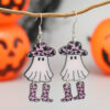 Wholesale Halloween Funny Mushroom Ghost Personality Halloween Vintage Earrings