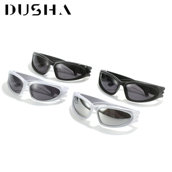 Wholesale Y2k Retro Sense of Technology Cyberpunk Cycling Sports PC Sunglasses