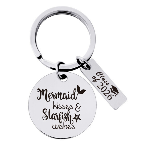Wholesale Stainless Steel Graduation Season Lettering Keychain