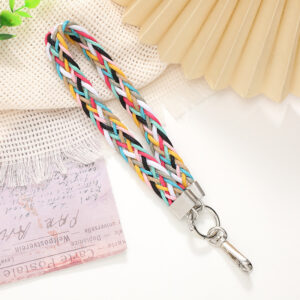 K2504 ribbon pendant mixed color blue series / 16mm wide rope