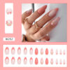 Wholesale Resin Small Flower Almond Manicure 24 Pieces Box