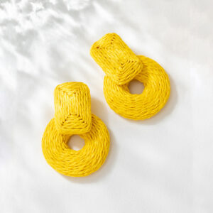 22061101-bright yellow / Rattan