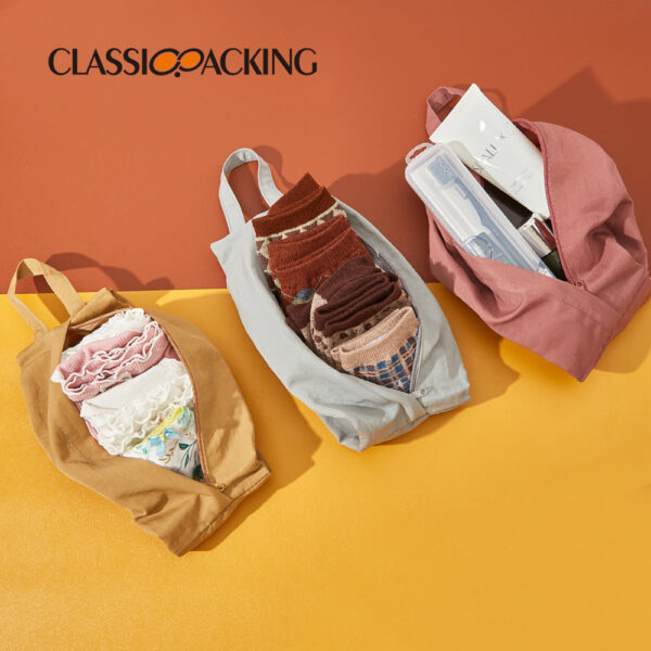 Wholesale of Large Capacity Hand Washed Cloth Makeup Bags