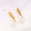 Wholesale Gold Wing Alloy Earrings