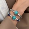 Wholesale Turquoise Butterfly Turtle Alloy Bracelet