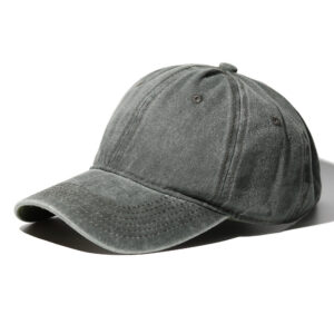 Washed Baseball Cap-Black Army Green / Adjustable