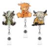 O1CN013O7c6T1DSyN0y9mOC__971130216-0-cib Wholesale Badge Reels Acrylic Bull Head Retractable Keychain