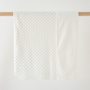 [blanket] polar fleece foam white / 75*100cm