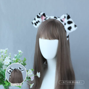 Pudding dog ear headband-spots