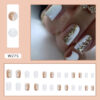 Wholesale Plastic Shiny Platinum Square False Nails