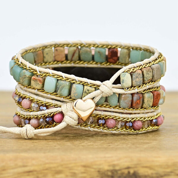 Wholesale Natural Stone Woven Watch Band