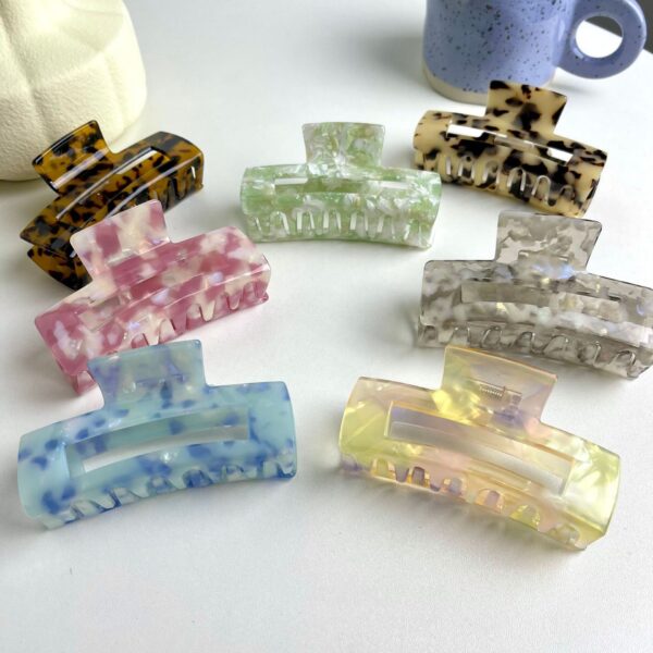 Wholesale Vintage Acetate Leopard Print Large Gripper Clip