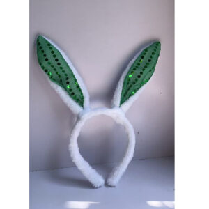 Green sequin rabbit