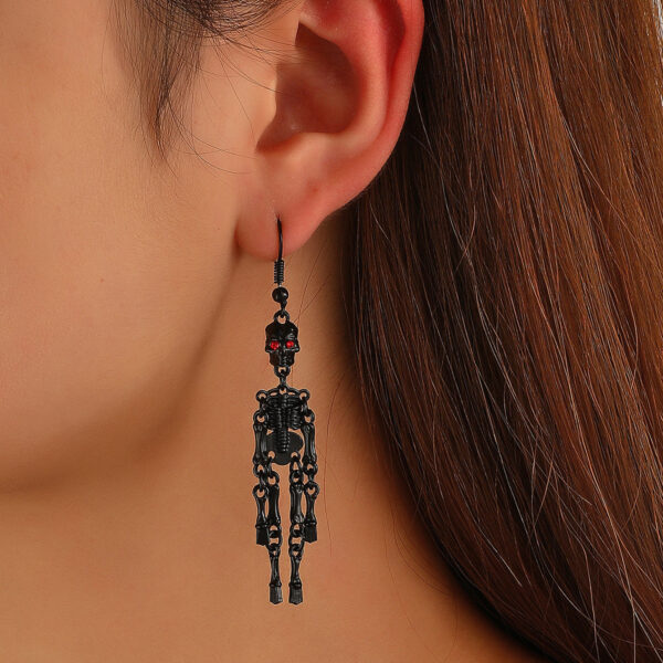 O1CN013TWd9Y27QKcV2o5mu__1116277791-0-cib Wholesale Halloween Gothic Hollow Ghost Skeleton Alloy Earrings