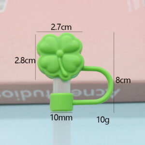 Silicone four-leaf clover 10mm / Bagged without straw