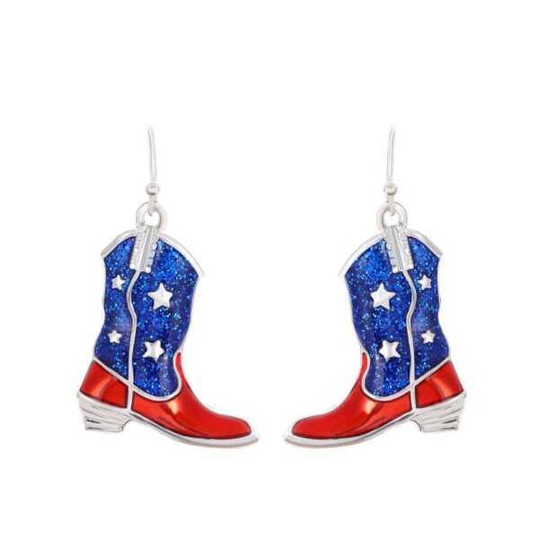 O1CN013V1uDi1POBcVYhygW_2213249061830-0-cib Wholesale American Independence Day Flag Wings Boots Earrings