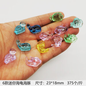 6 types of mini turtles and dolphins (375 pcs/catties)