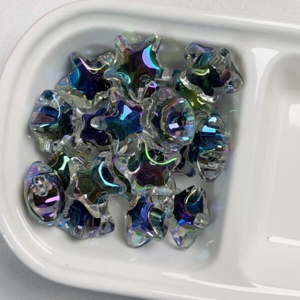 Wholesale 10pcs Acrylic Black Series Color Plated Loose Beads