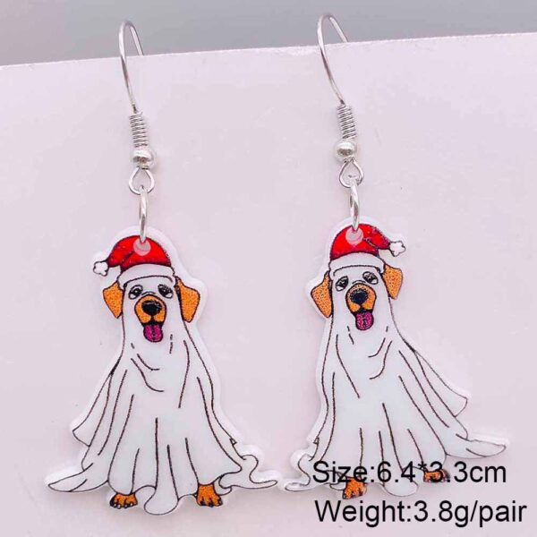 O1CN013VMqVv2CFrfOUbx0j_2207539588445-0-cib Wholesale Christmas Ghost Dog Acrylic Earrings