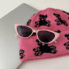 Wholesale Cat Eye Pink Small Frame PC Sunglasses
