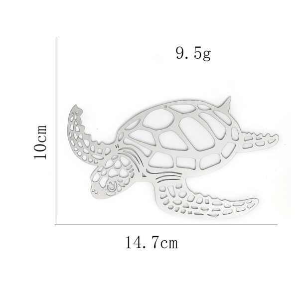 Wholesale Metal Flat Hollow Turtle Rotating Wind Chimes