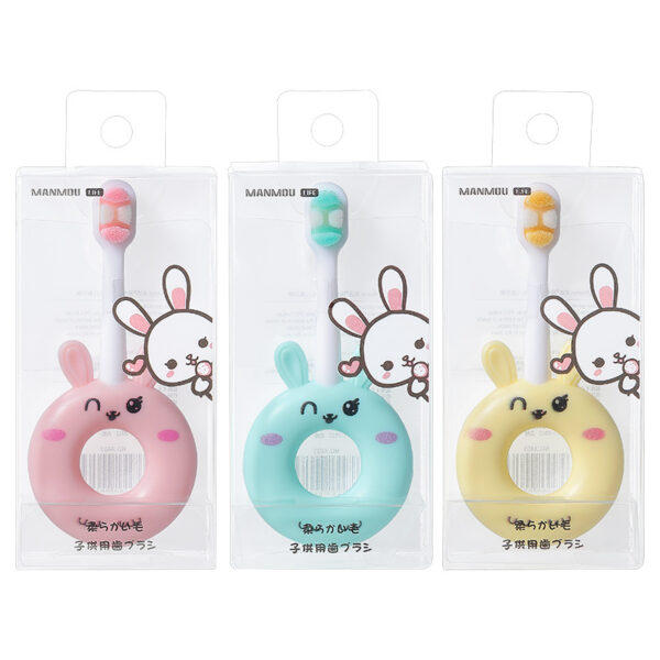 O1CN013Z2FWM1JInDwP8Jvh_1117951006-0-cib Wholesale Single Pack PP Cartoon Cute Rabbit Soft Fur Baby Toothbrush