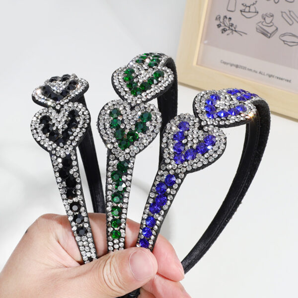 Wholesale Rhinestone Heart Headband Rhinestone