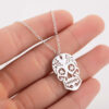 Wholesale Titanium Steel Pumpkin Ghost Necklace