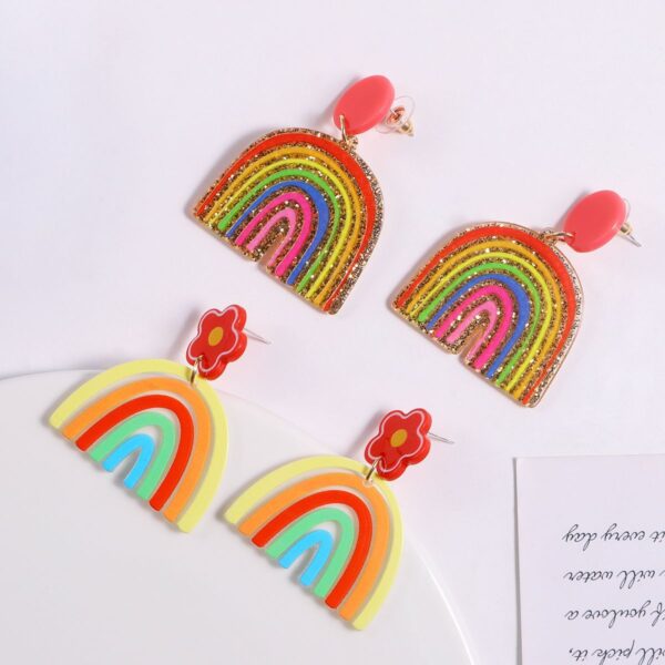 Wholesale Colorful Bohemian Rainbow Earrings