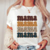 Wholesale Polyester Mama Mother's Day Printed Pattern Round Neck Short Sleeves