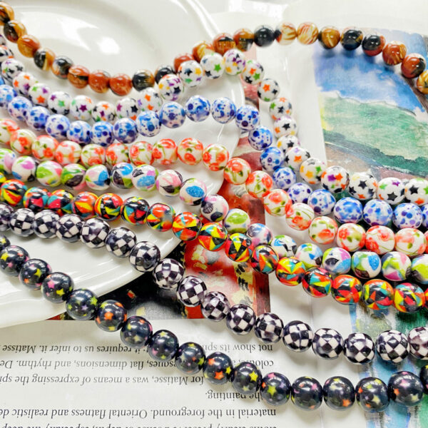 Wholesale 10mm Resin Printing Beads