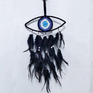 Ms9194a black devil eye dream catcher / φ36*38