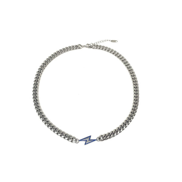 Wholesale Lightning Pendant Non-Fade Cuban Necklace
