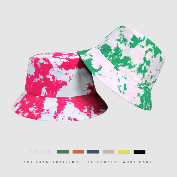O1CN013fRY1I1DQgKen44DT_2924390211-0-cib-1 Wholesale Polyester Tie Dye Reversible Bucket Hat