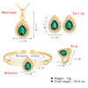 Wholesale Four Piece Set of Multi-color Droplet Alloy Jewelry